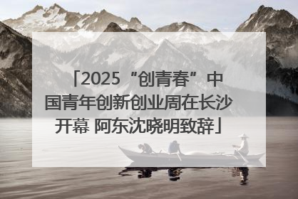 2025“创青春”中国青年创新创业周在长沙开幕 阿东沈晓明致辞
