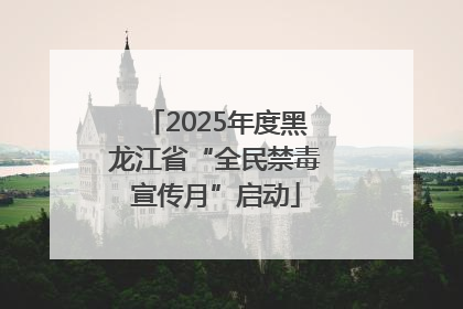 2025年度黑龙江省“全民禁毒宣传月”启动