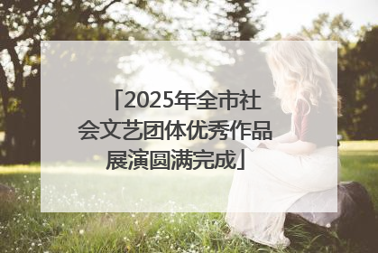 2025年全市社会文艺团体优秀作品展演圆满完成