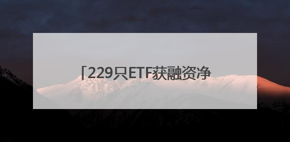 229只ETF获融资净买入 易方达中证香港证券投资主题ETF居首
