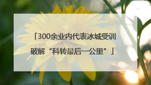 300余业内代表冰城受训 破解“科转最后一公里”