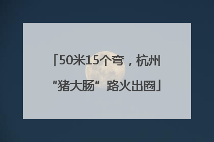 50米15个弯，杭州“猪大肠”路火出圈