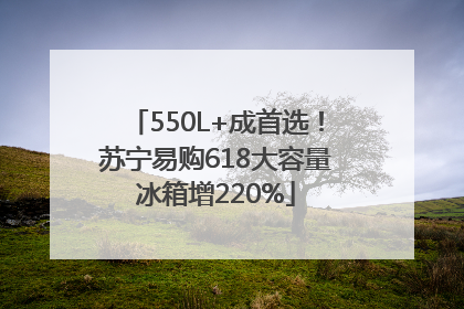 550L+成首选！苏宁易购618大容量冰箱增220%