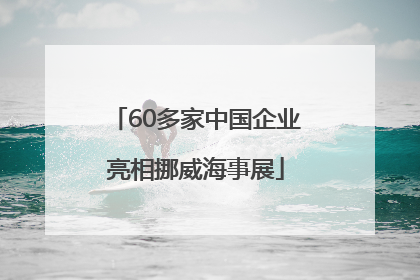 60多家中国企业亮相挪威海事展