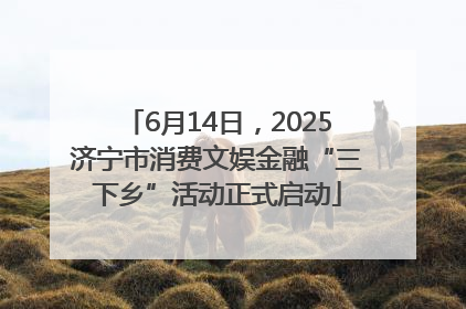 6月14日，2025济宁市消费文娱金融“三下乡”活动正式启动