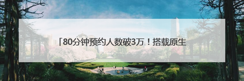 80分钟预约人数破3万！搭载原生鸿蒙，华为Pura 80来了！