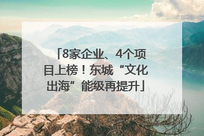 8家企业、4个项目上榜！东城“文化出海”能级再提升